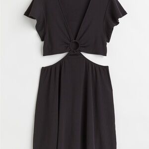 Chic Black Cutout Dress
